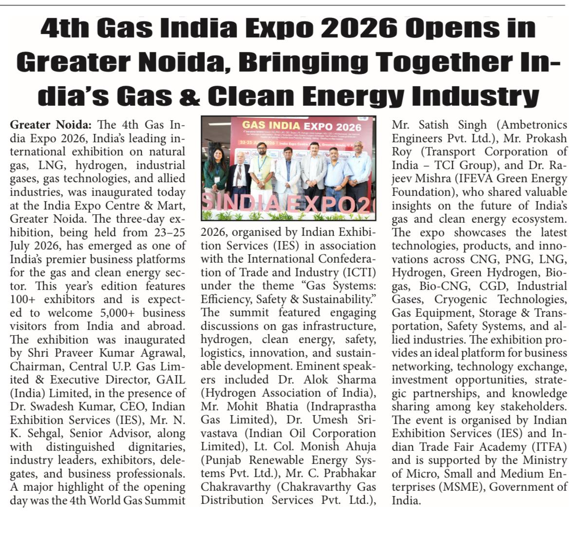 gas india expo 2026 media